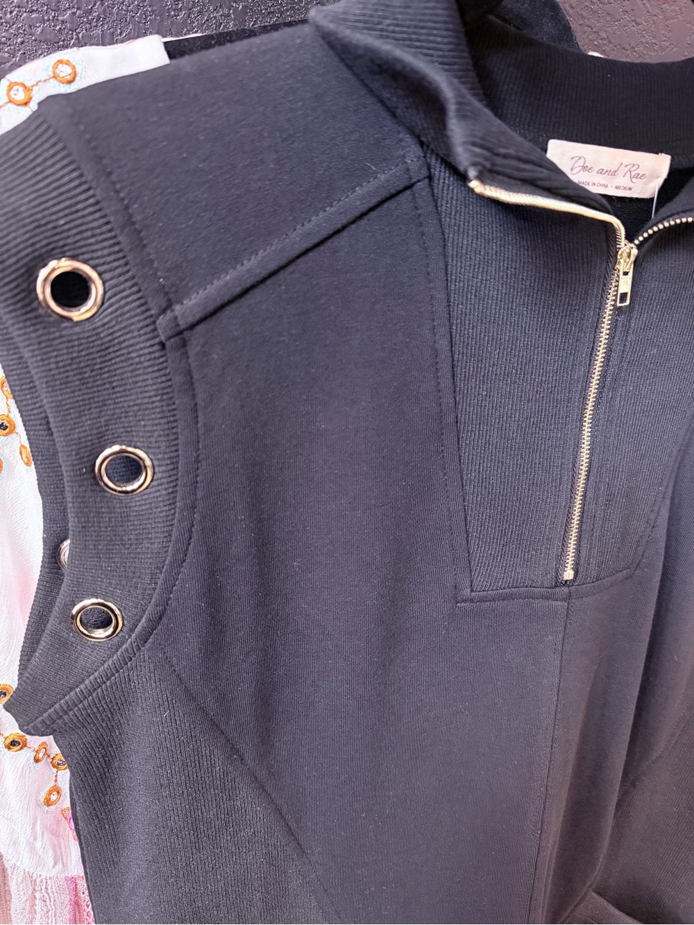 Black Mini Dress with Dolman Sleeves NWT - Picture 2 of 3